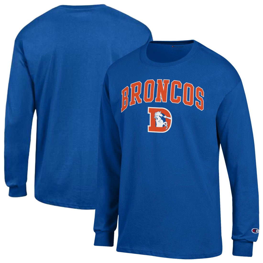 Denver Broncos Champion Arch Over Logo Long Sleeve T-Shirt - Royal outlet