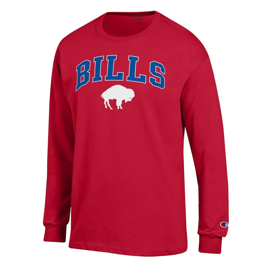 Buffalo Bills Champion Arch Over Logo Long Sleeve T-Shirt - Red cheap