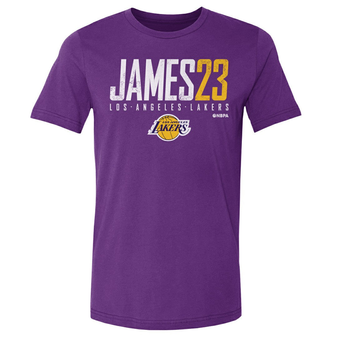 LeBron James Los Angeles Lakers 500 Level Elite T-Shirt - Purple on sale