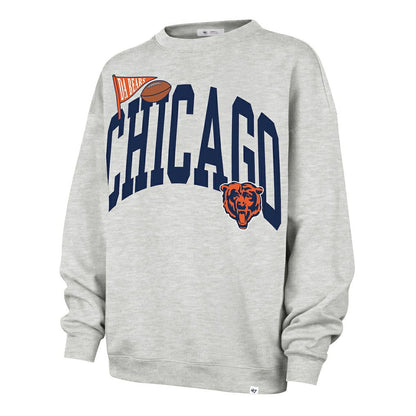 Chicago Bears '47 Women's Arched Icon Oversized Sweatshirt - Gray online