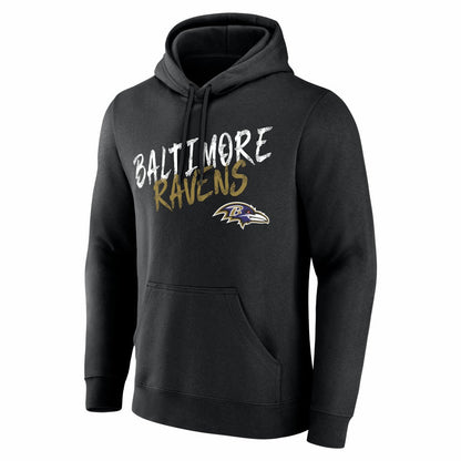 Baltimore Ravens Hustle Personalized Name & Number Hoodie - Black online
