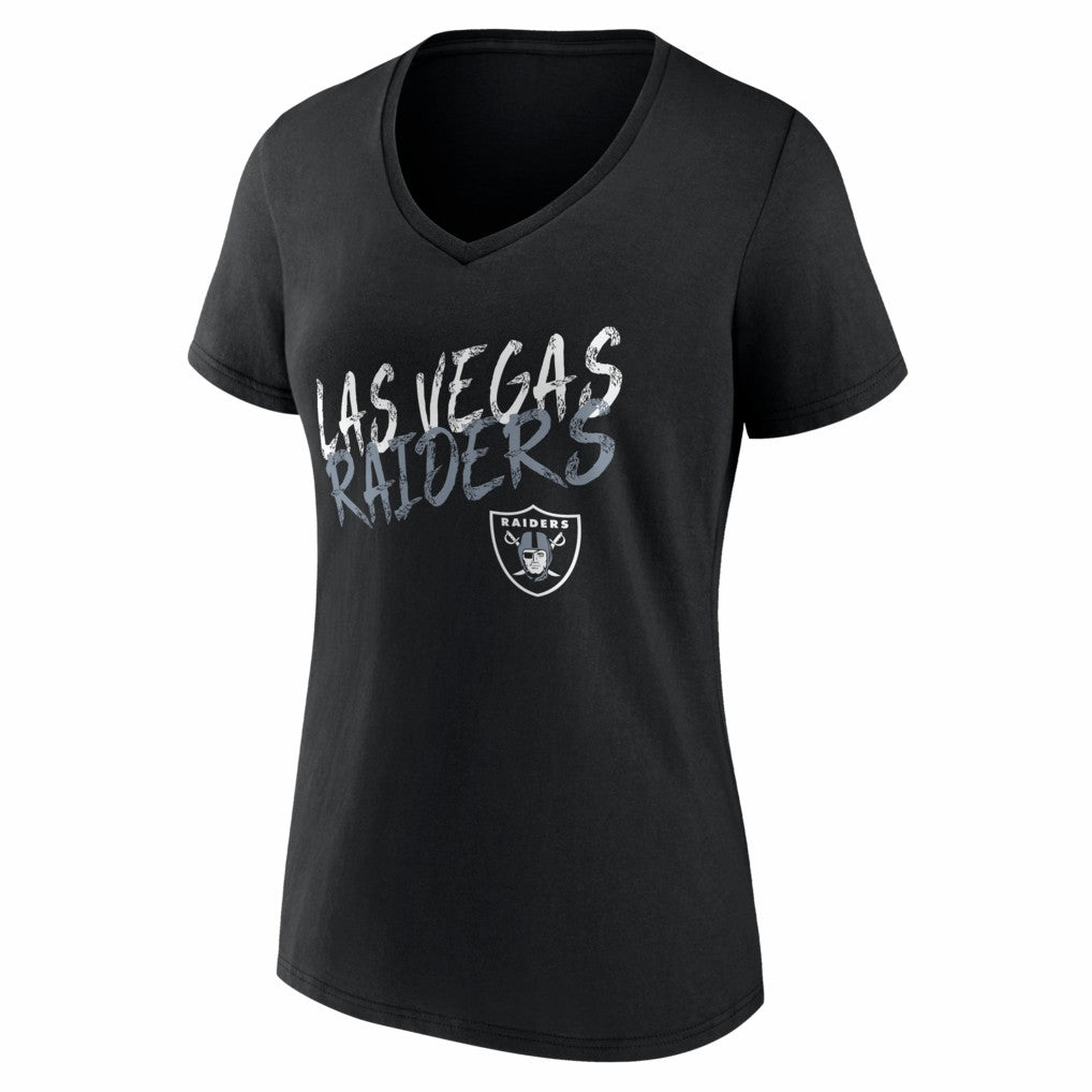 Las Vegas Raiders Women's Hustle Personalized Name & Number V-Neck T-Shirt - Black for sale