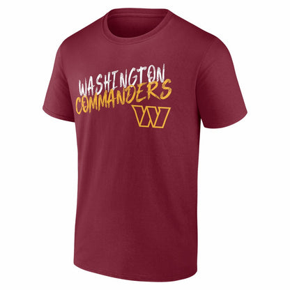 Washington Commanders Hustle Personalized Name & Number T-Shirt - Burgundy sale