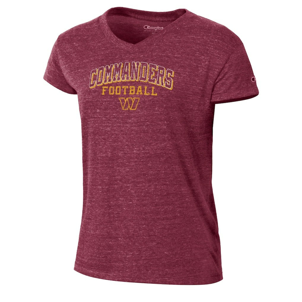 Washington Commanders Champion Women's Triumph Tri-Blend V-Neck T-Shirt - Burgundy sale