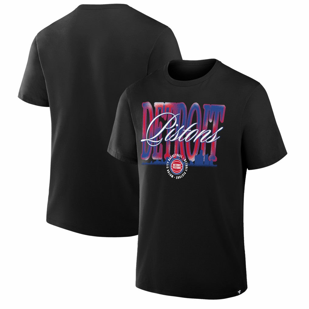 Detroit Pistons Chrome Legacy T-Shirt sale - Black discount