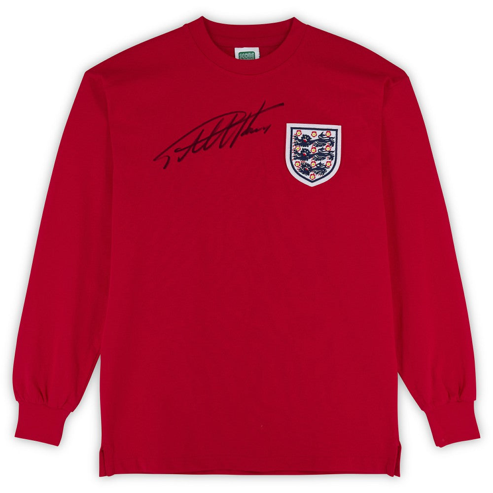 Sir Geoff Hurst England National Team Autographed 1966 Score Draw Jersey - Icons on sale