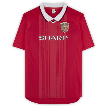 Teddy Sheringham Manchester United Autographed 1999 Red UEFA Champions League Home Jersey - Icons | Adidas discount