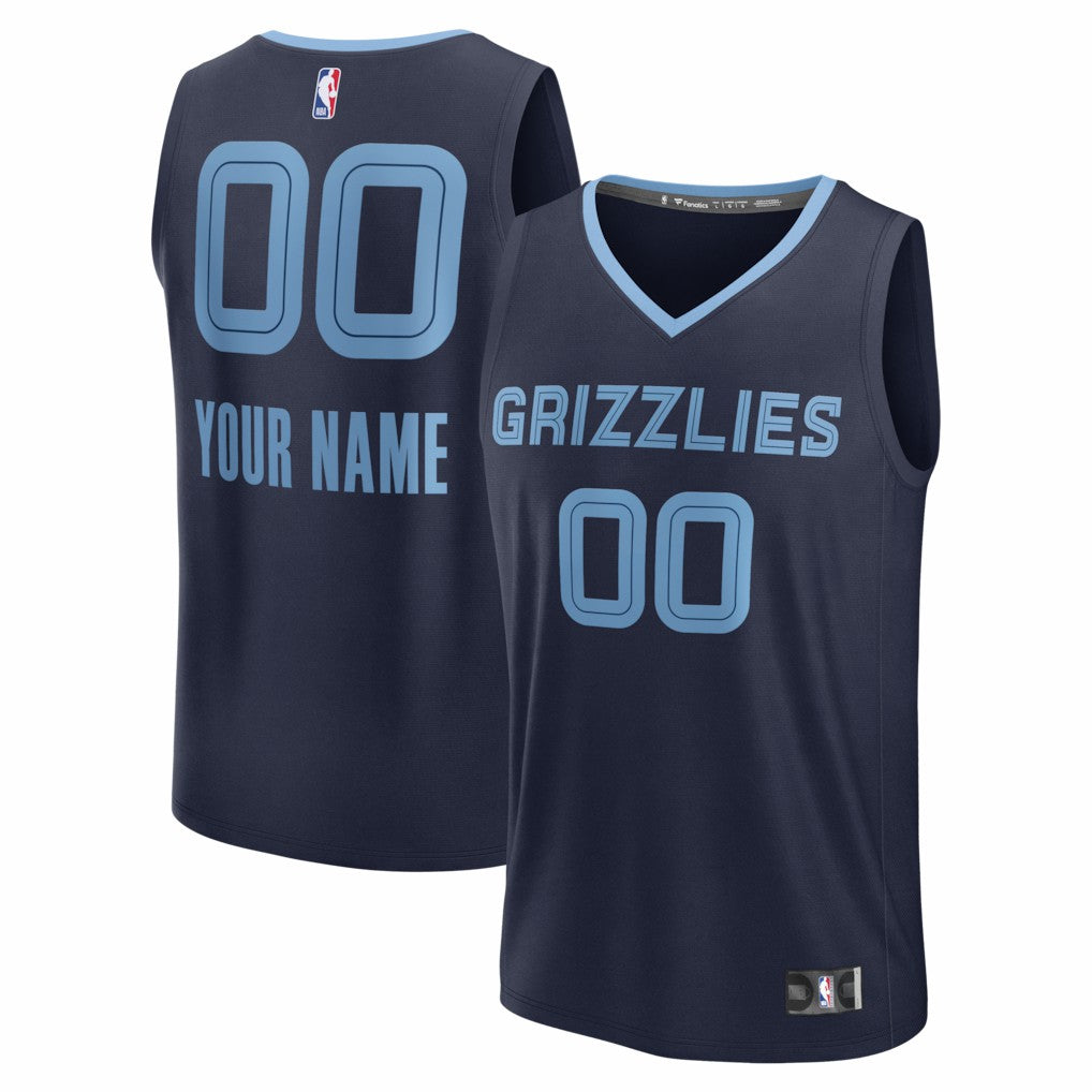 Memphis Grizzlies Youth Fastbreak Custom Jersey - Icon Edition - Navy | Fanatics shop