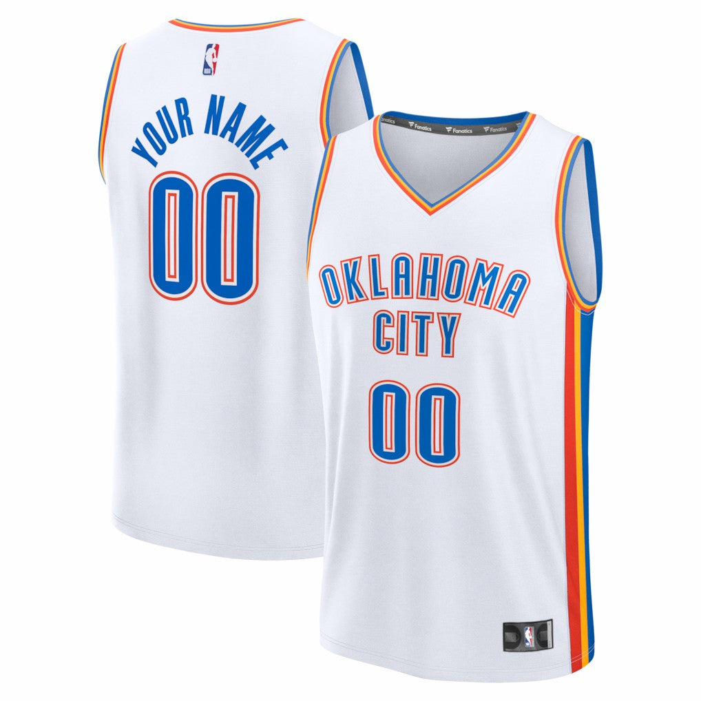 Oklahoma City Thunder Youth Fastbreak Custom Jersey - Association Edition - White | Fanatics cheap