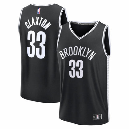 Nic Claxton Brooklyn Nets Fast Break Replica Jersey - Black - Icon Edition | Fanatics for sale