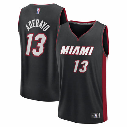 Bam Adebayo Miami Heat Fast Break Replica Jersey - Black - Icon Edition | Fanatics online
