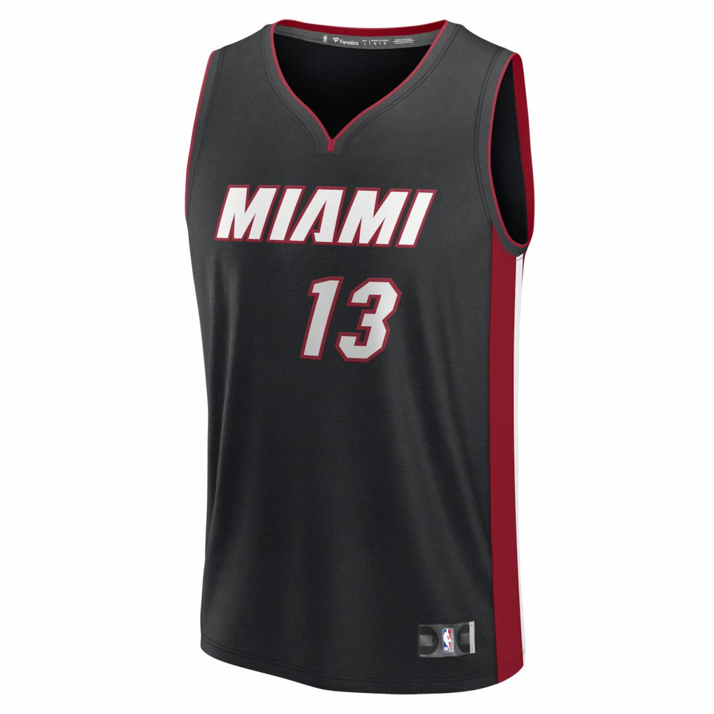 Bam Adebayo Miami Heat Fast Break Replica Jersey - Black - Icon Edition | Fanatics online