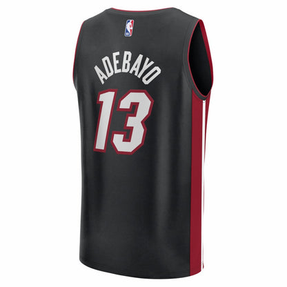 Bam Adebayo Miami Heat Fast Break Replica Jersey - Black - Icon Edition | Fanatics online