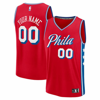 Philadelphia 76ers Fastbreak Custom Jersey - Statement Edition - Red | Fanatics cheap
