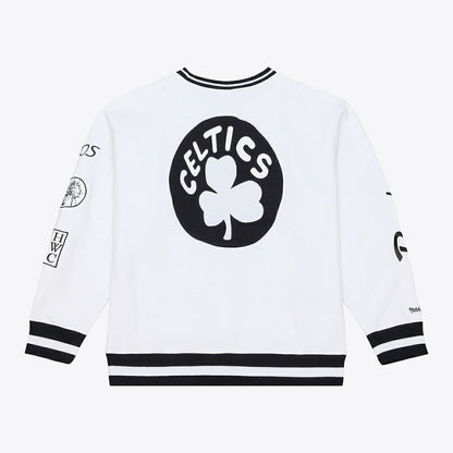 Boston Celtics Arctic Fleece Sweatshirt - White | Mitchell & Ness online