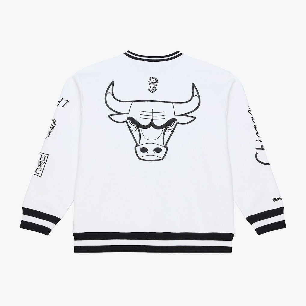 Chicago Bulls Hardwood Classics Arctic Fleece Sweatshirt - White | Mitchell & Ness shop