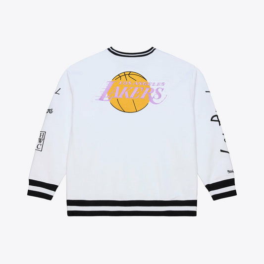 Los Angeles Lakers Arctic Fleece Sweatshirt - White | Mitchell & Ness cheap
