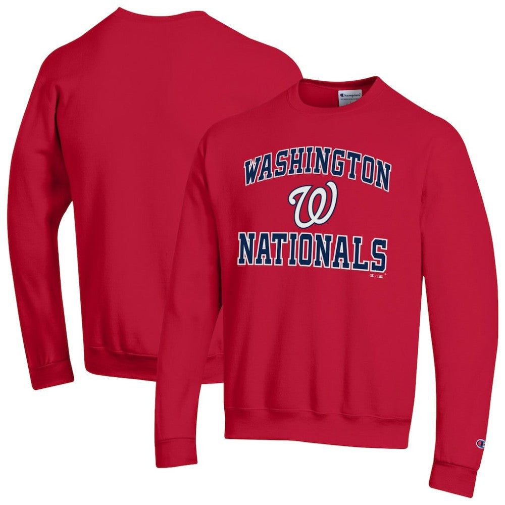 Washington Nationals Champion Heart & Soul Powerblend Sweatshirt - Red