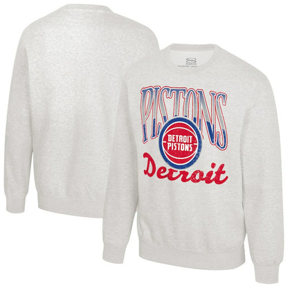 Detroit Pistons Stadium Essentials Unisex Sky High Fleece Sweatshirt sale - Oatmeal shop