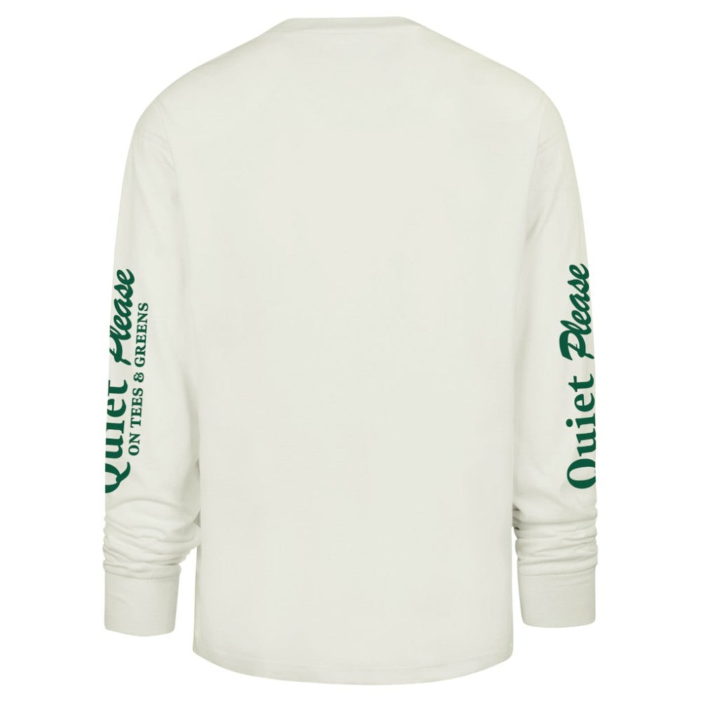 Atlanta Braves Quiet Please Foundation Long Sleeve T-Shirt - Cream | 47 brand