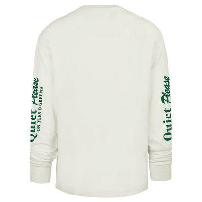 Atlanta Braves Quiet Please Foundation Long Sleeve T-Shirt - Cream | 47 brand