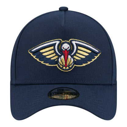 New Orleans Pelicans Youth 9FORTY A-Frame Adjustable Hat - Navy | New Era shop