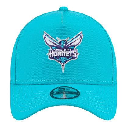 Charlotte Hornets Youth 9FORTY A-Frame Adjustable Hat - Teal | New Era discount