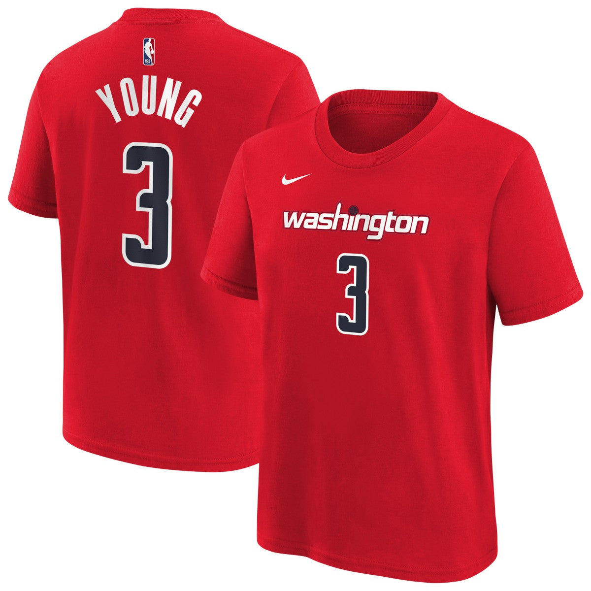 Trae Young Washington Wizards Youth 2026 Name & Number T-Shirt - Red | Nike outlet