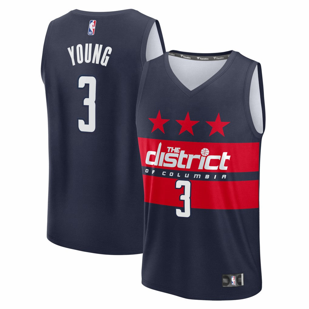 Trae Young Washington Wizards Fast Break - Statement Edition - Navy | Fanatics on sale