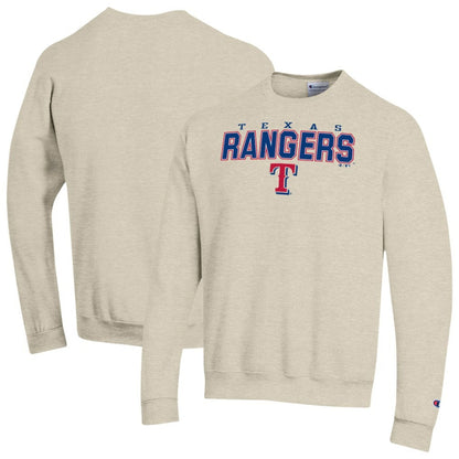 Texas Rangers Champion Eco Powerblend Sweatshirt - Oatmeal