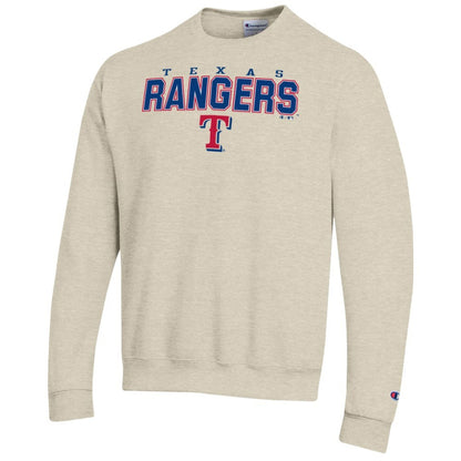 Texas Rangers Champion Eco Powerblend Sweatshirt - Oatmeal