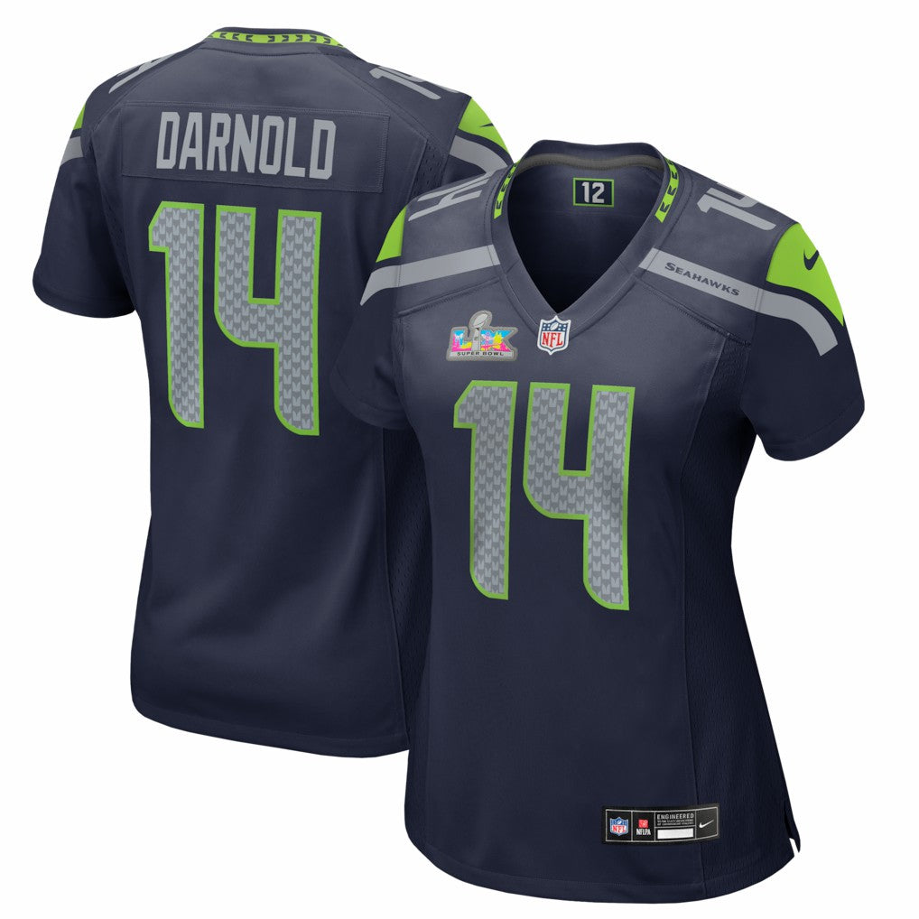 Sam Darnold Seattle Seahawks Women's Super Bowl LX Patch Game Jersey - College Navy | Nike sale