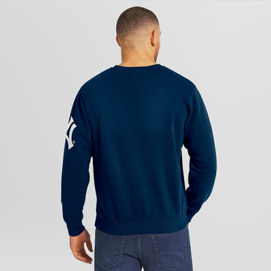 New York Yankees Darius Rucker Collection Washed Crew Neck Pullover Sweatshirt - Navy