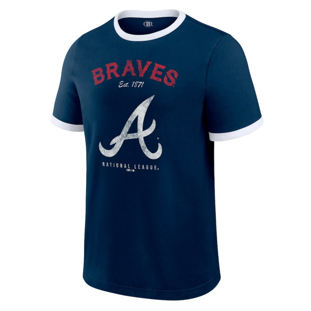 Atlanta Braves Darius Rucker Collection Washed Ringer T-Shirt - Navy