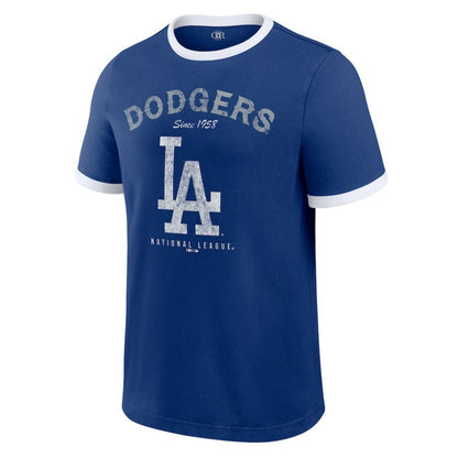 Los Angeles Dodgers Darius Rucker Collection Washed Ringer T-Shirt - Royal