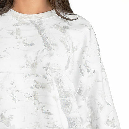 Chicago Bears Gameday Couture Women's Whiteout Oversized Premium Fleece Sweatshirt - Arctic Camo for sale