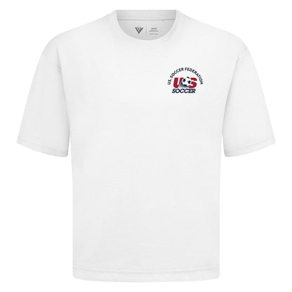 USMNT Levelwear Luxe Signature Knit Transit T-Shirt - White discount