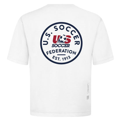 USMNT Levelwear Luxe Signature Knit Transit T-Shirt - White discount