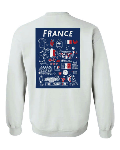 France National Team Vive La Fete Women's Impressions Artwork Sweatshirt - Gray outlet