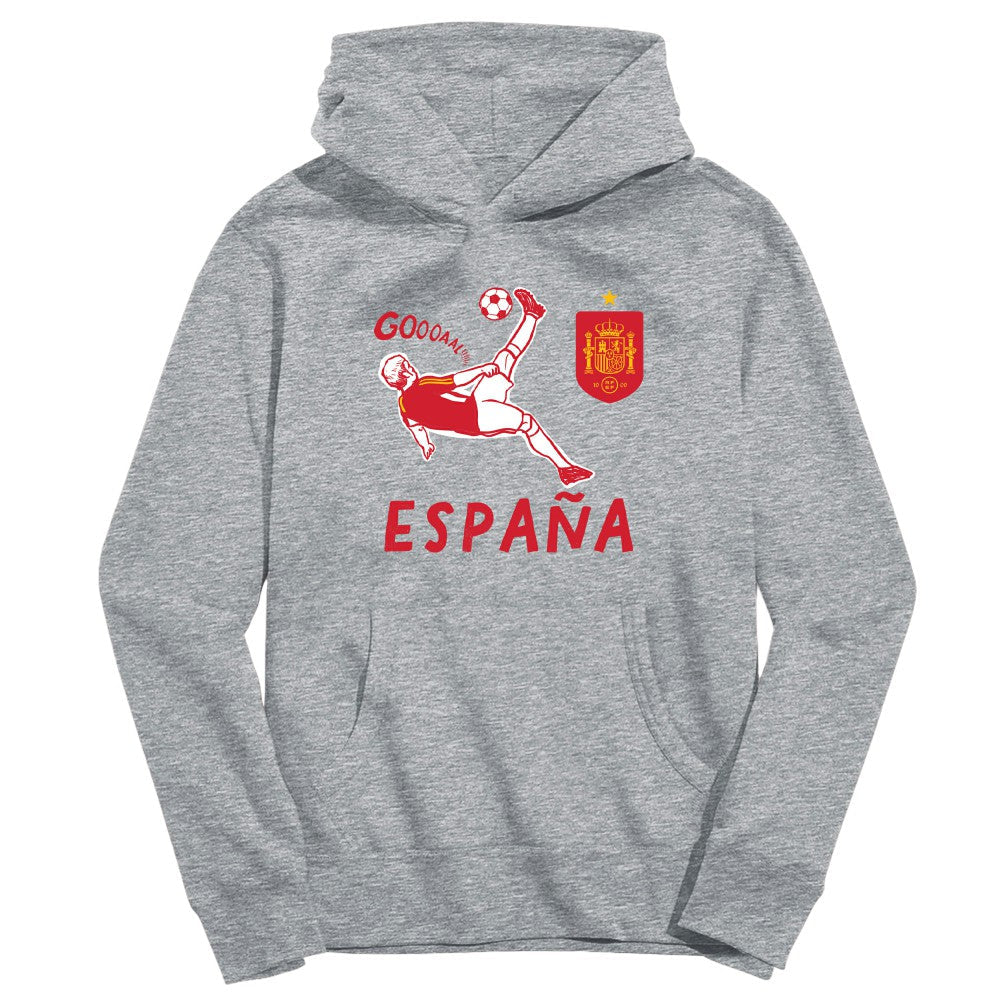 Spain National Team Vive La Fete Youth Chilena Style Hoodie - Gray for sale