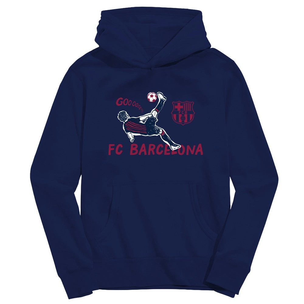 Barcelona Vive La Fete Youth Chilena Style Hoodie - Navy sale