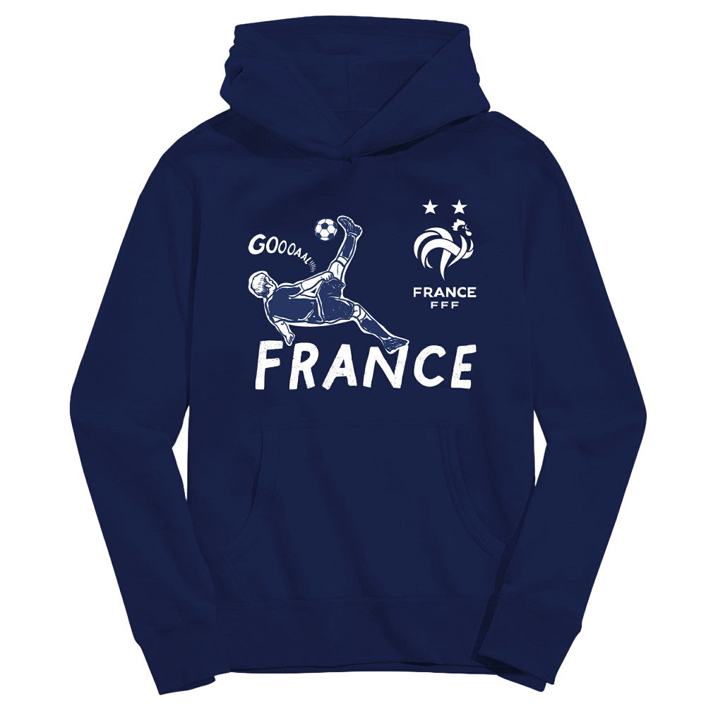 France National Team Vive La Fete Youth Chilena Style Hoodie - Navy discount