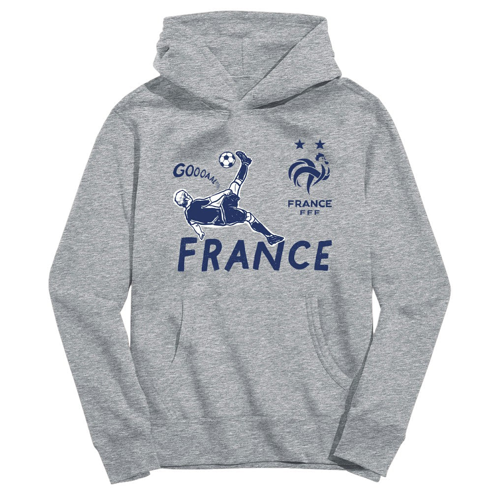 France National Team Vive La Fete Youth Chilena Style Hoodie - Gray outlet