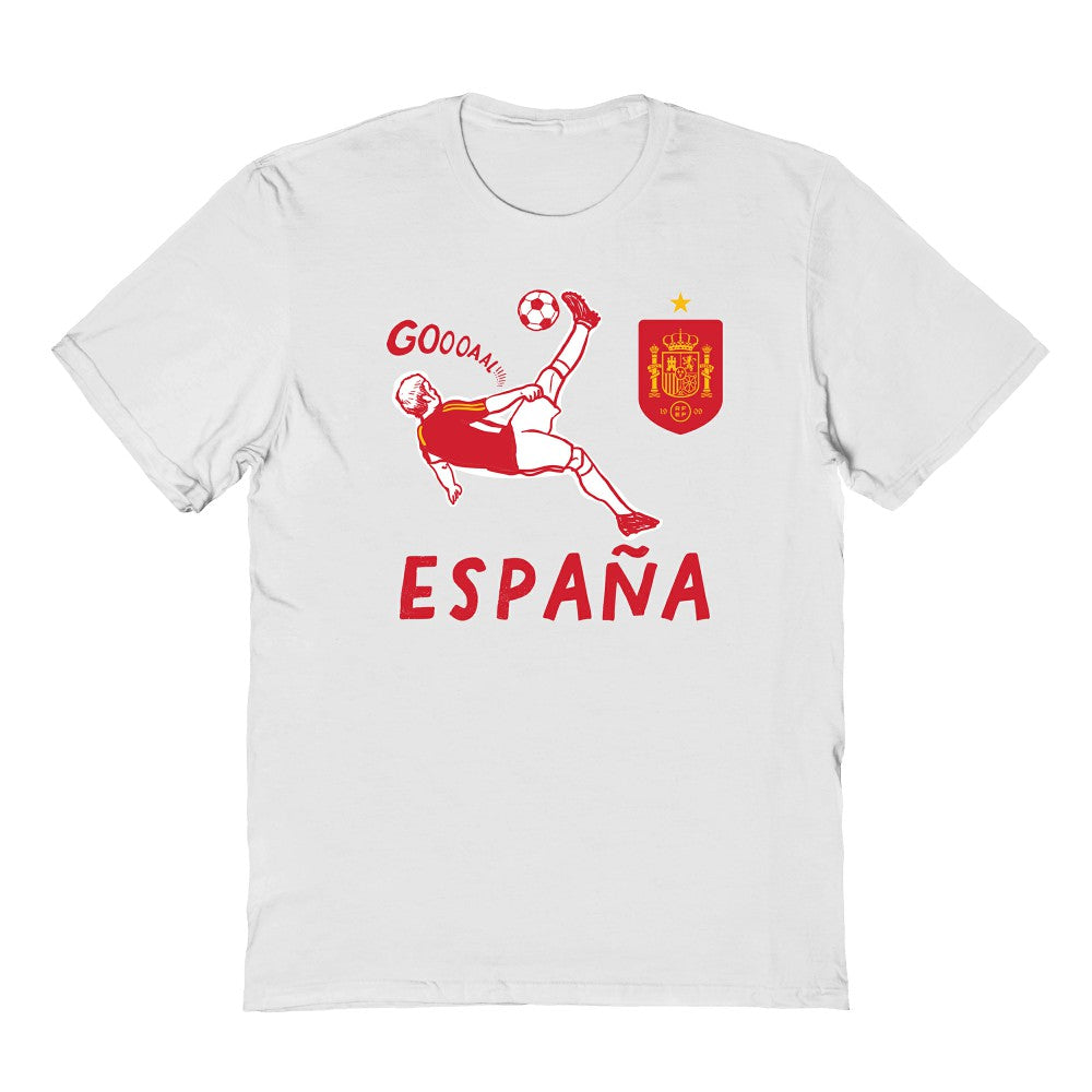 Spain National Team Vive La Fete Youth Chilena Style T-Shirt - White online
