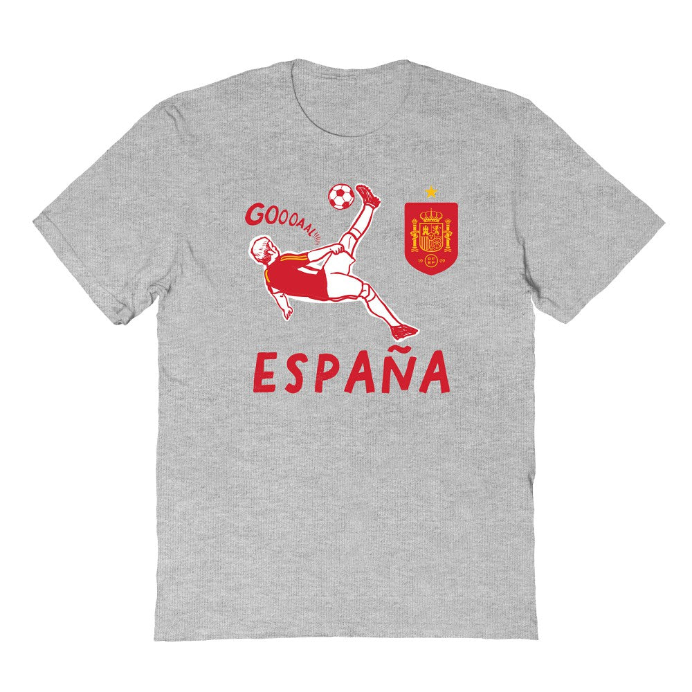 Spain National Team Vive La Fete Youth Chilena Style T-Shirt - Gray shop
