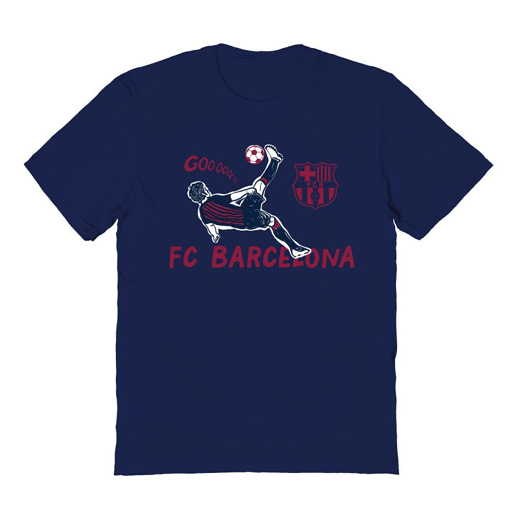 Barcelona Vive La Fete Youth Chilena Style T-Shirt - Navy discount