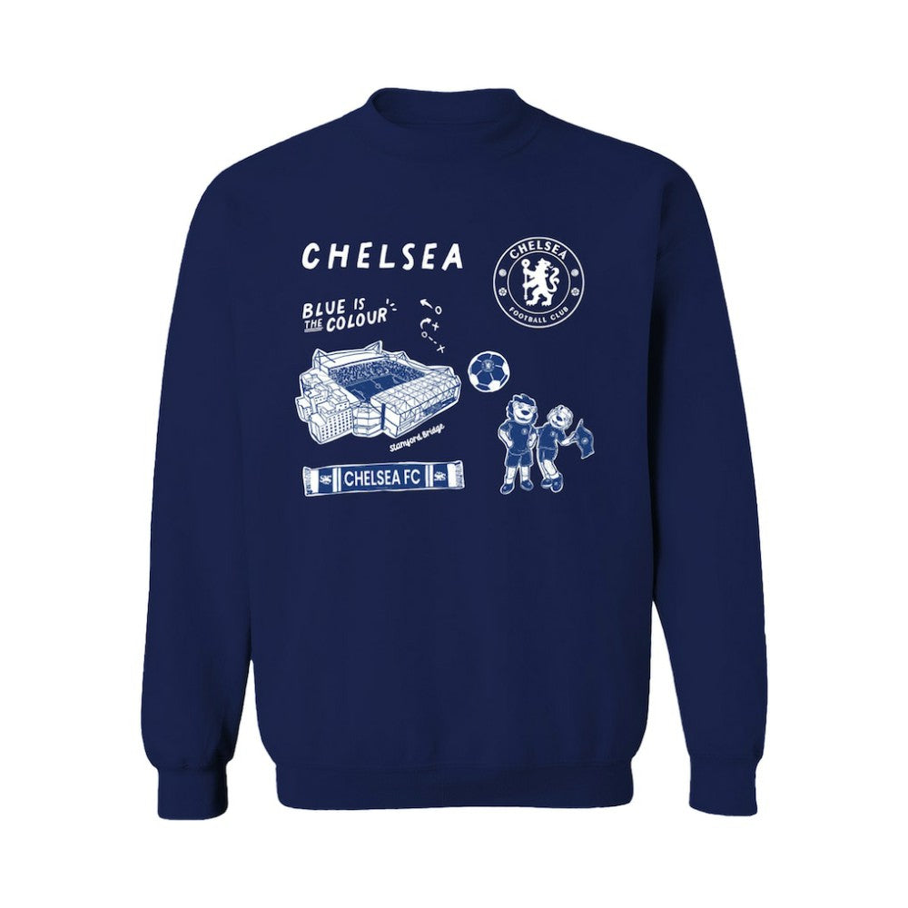 Chelsea Vive La Fete Women's Impressions Icons Sweatshirt - Navy cheap