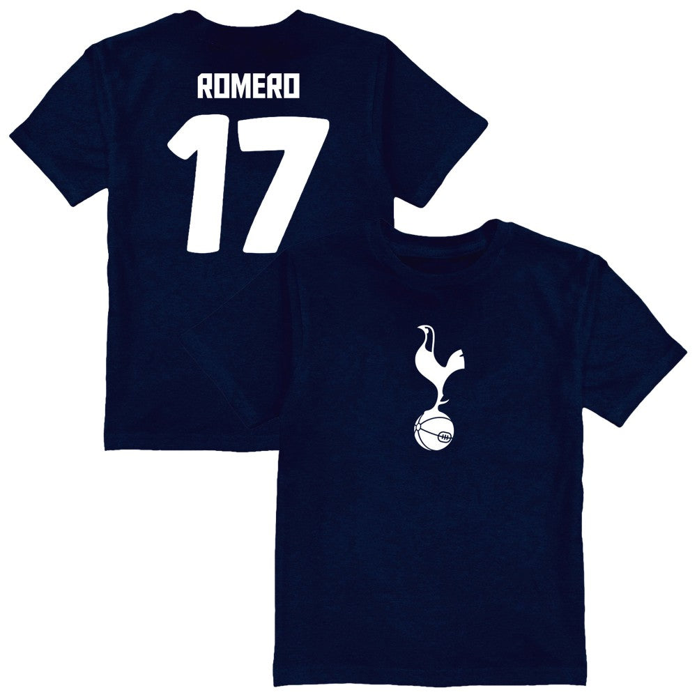 Cristian Romero Tottenham Hotspur Vive La Fete Youth Player Name & Number Color Badge T-Shirt - Navy on sale