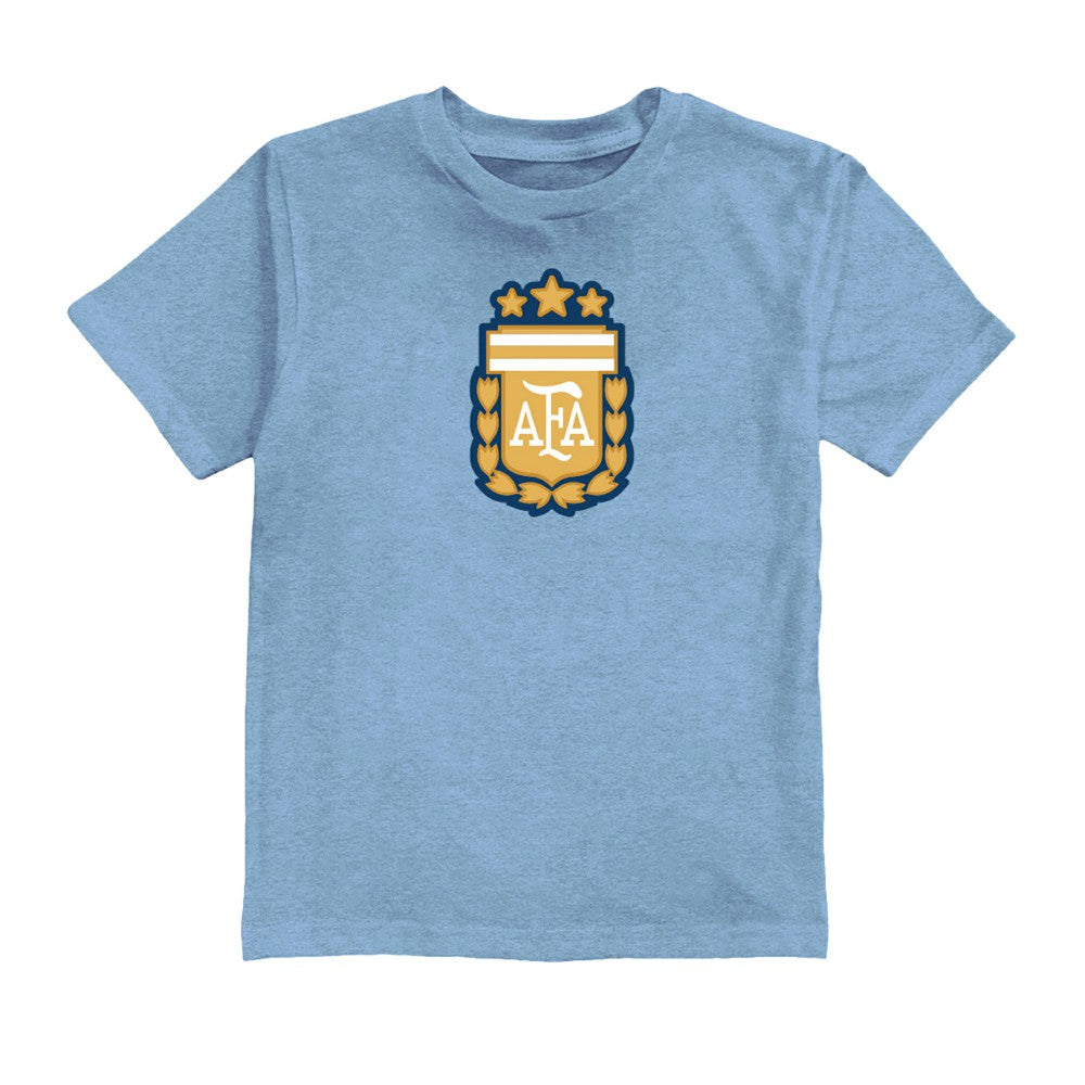 Julián Álvarez Argentina National Team Vive La Fete Youth Player Name & Number Color Badge T-Shirt - Light Blue outlet