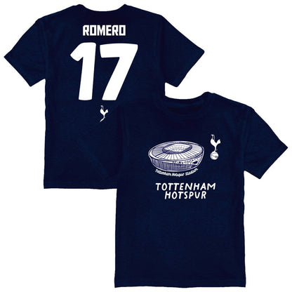 Cristian Romero Tottenham Hotspur Vive La Fete Youth Player Name & Number Stadium Style T-Shirt - Navy online